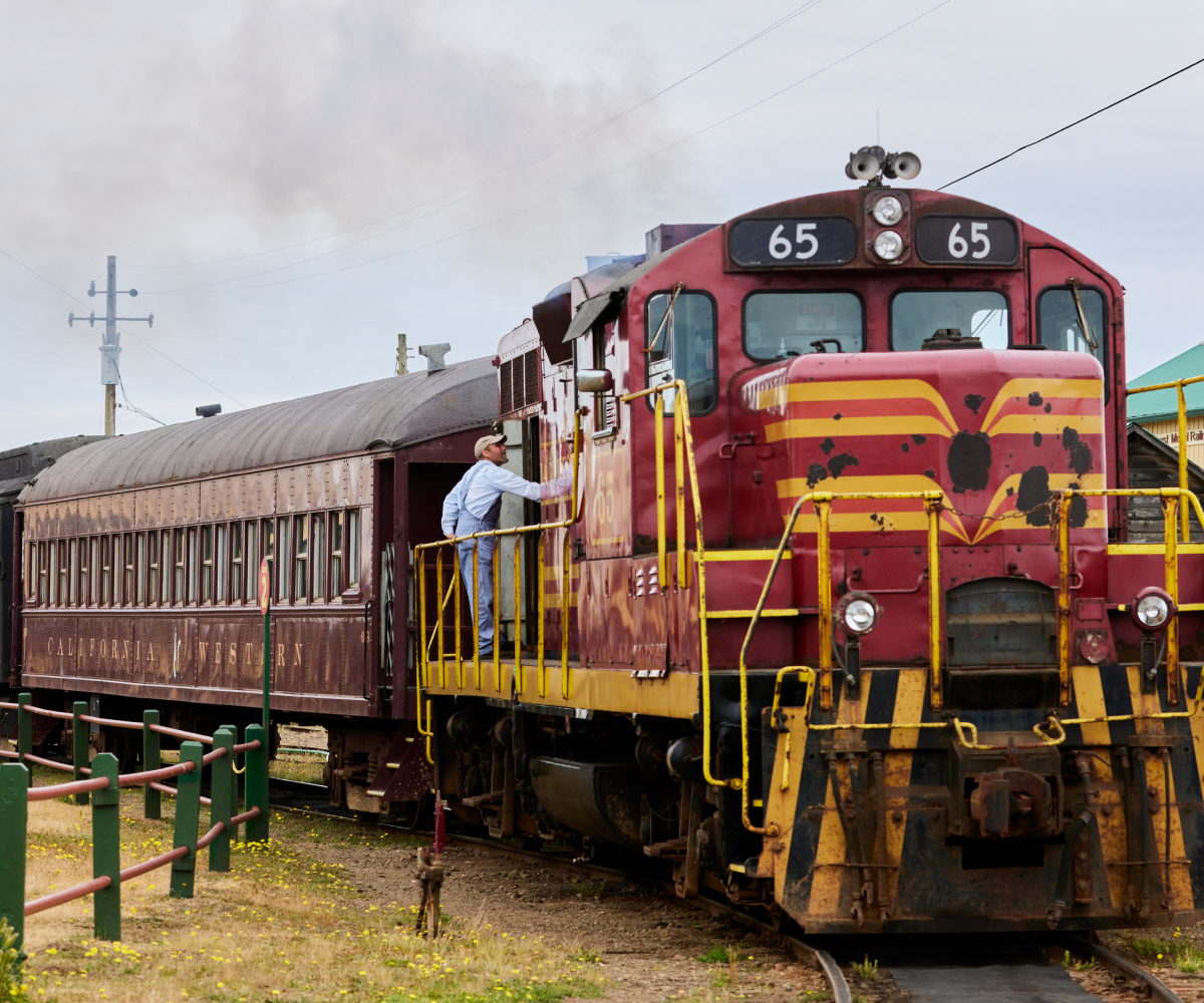 All Aboard the Mendocino “Skunk Train”